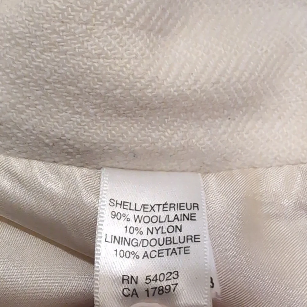 Banana Republic Women's Wool Cream Dress Pants Size 6 - Picture 8 of 8